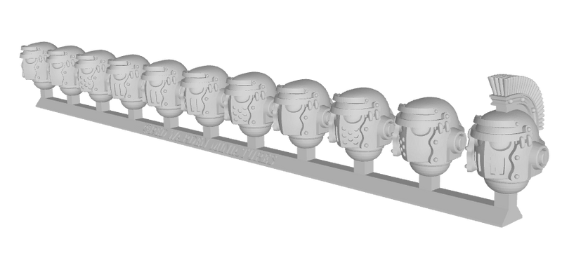 11x RW Roman Helmets - Tactical Squad Set