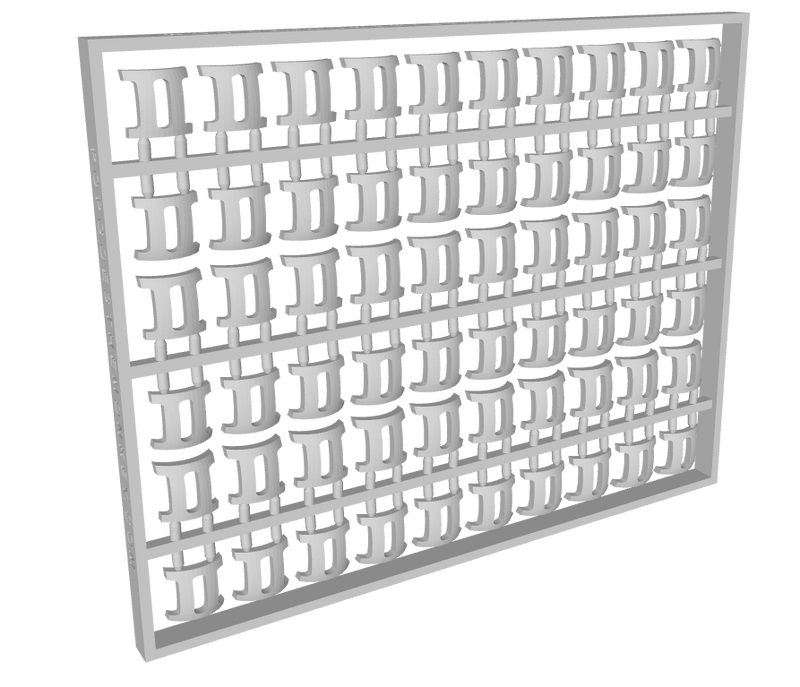 60x Numeral II : Shoulder Insignia pack