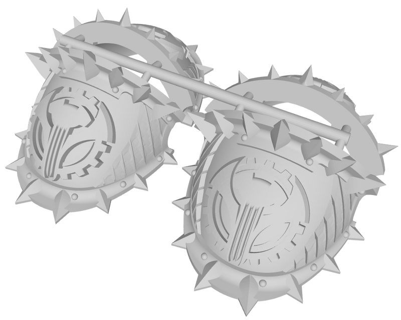 The Malforged - C1a Squire Knight Pauldrons