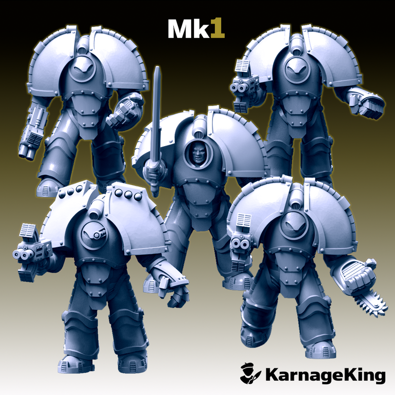 5x Saturnus Terminator Mk:1 Crusader Squad