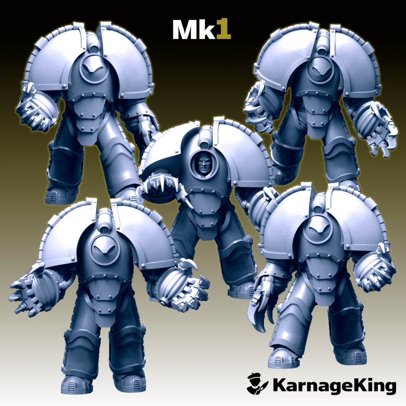 5x Saturnus Terminator Mk:1 Invader Squad