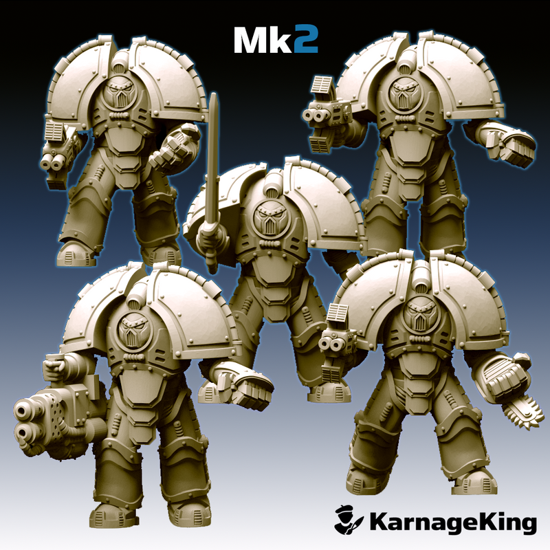 5x Saturnus Terminator Mk:2 Crusader Squad