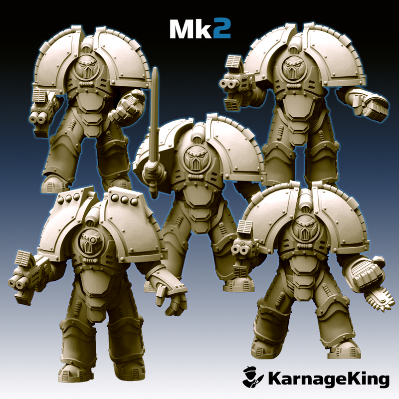 5x Saturnus Terminator Mk:2 Crusader Squad