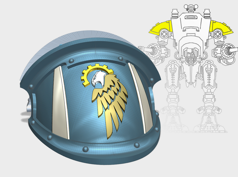 Gryphon Wing - B1 Squire Knight Pauldrons