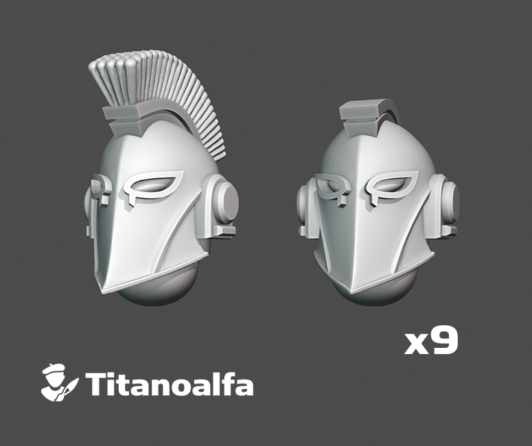 10x Base - Minoan Helmets : Squad 1