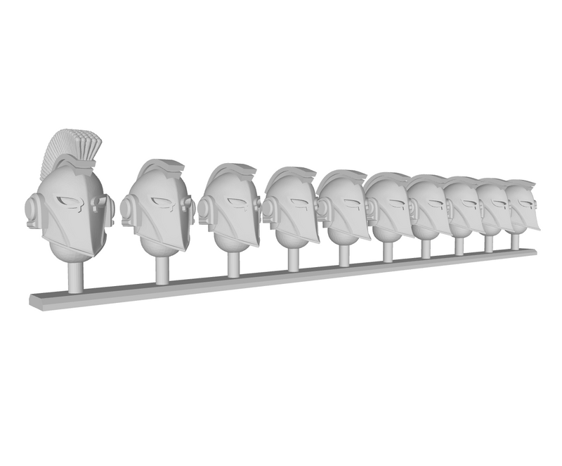 10x Base - Minoan Helmets : Squad 1