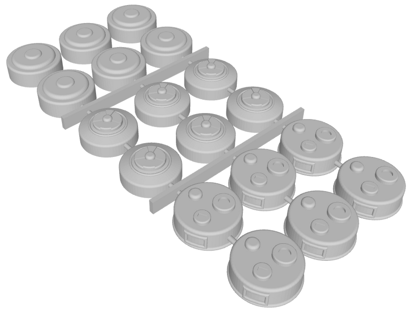 18x Standard - Land Mines : Set 1