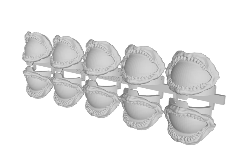 10x Great Shark Jaw - T:10a Indomitus Prime Pads