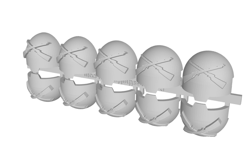 10x Crossed Rifles - T:10a Indomitus Prime Pads