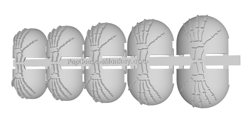 10x Skeletal Hand L - T:10a Indomitus Prime Pads