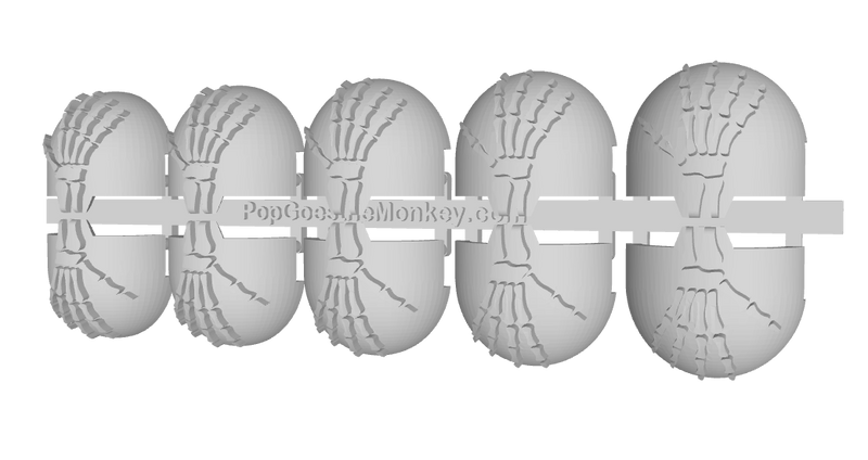 10x Skeletal Hand R - T:10a Indomitus Prime Pads