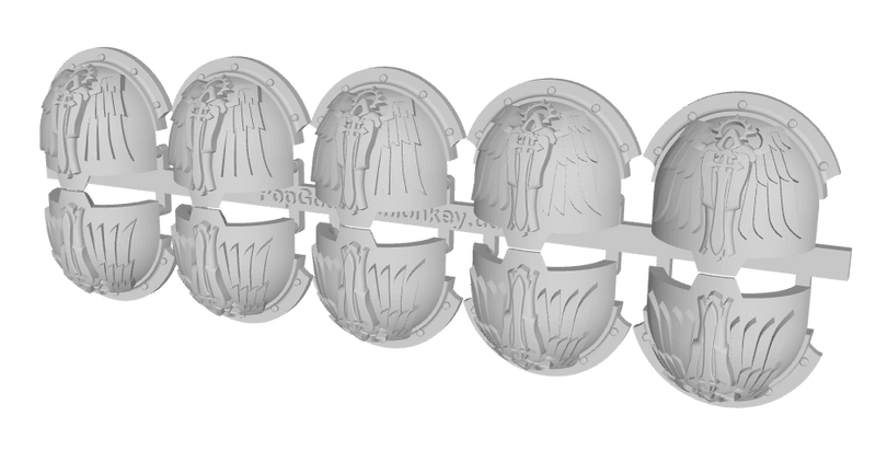 10x Angels of Ruin - 10th Ed. Terminator Ridged Pads