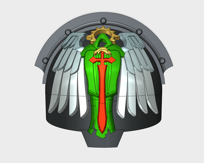 10x Angels of Ruin - 10th Ed. Terminator Ridged Pads