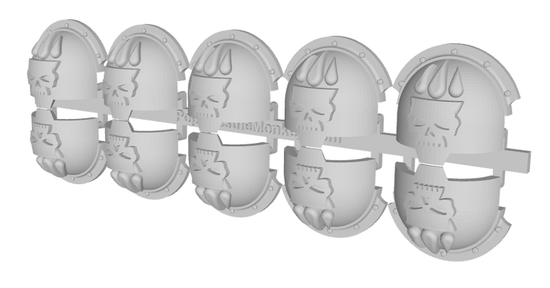 10x Crown of Blood - 10th Ed. Terminator Ridged Pads