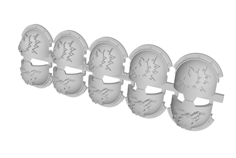 10x Iron Wolves - T:10b Indomitus Prime Pads