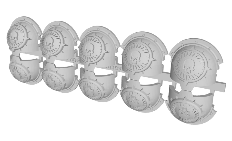 10x Leviathan Maw - 10th Ed. Terminator Ridged Pads
