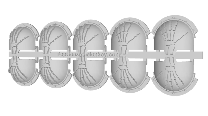 10x Skeletal Hand L - T:10b Indomitus Prime Pads