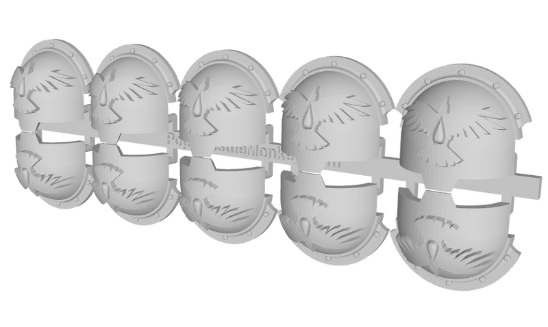 10x Storm Crows - 10th Ed. Terminator Ridged Pads
