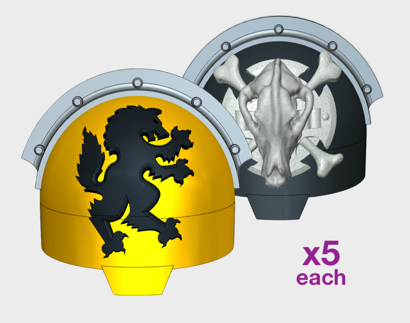 5x Wolf Rampant w/Crux - T:10b Indomitus Prime Pads