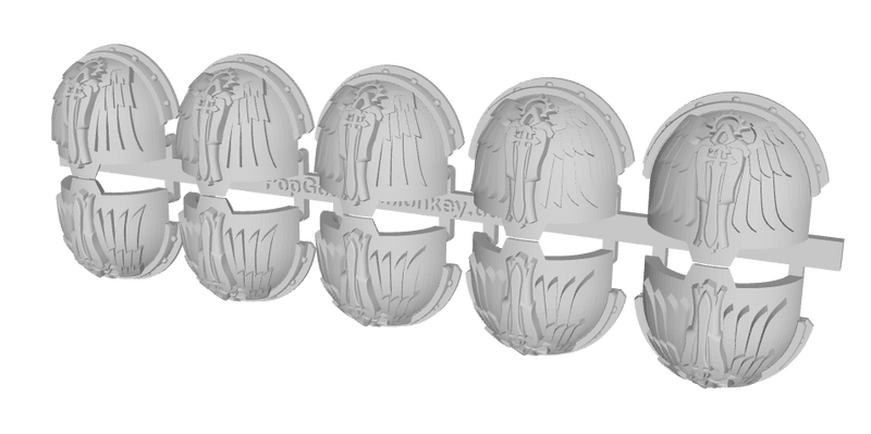 10x Angels of Ruin - 10th Ed. Terminator Low Ridge Pads