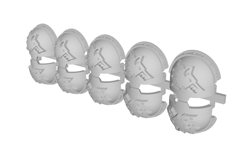 10x Iron Wolves (R)- T:10d Indomitus Prime Pads