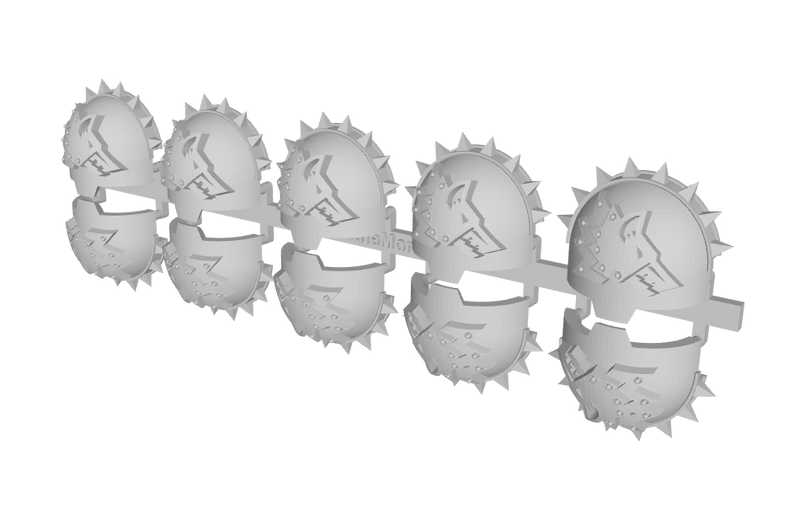 10x Iron Wolves (R)- T:10k Indomitus Prime Pads