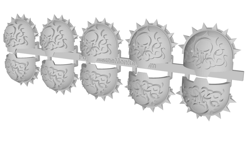 10x Skull Flayers - 10th Ed. Terminator Palisade Pads