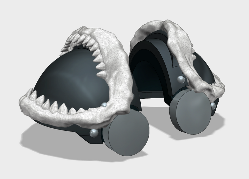 5x Great Shark Jaws - T:3a Tartaros Shoulder Sets