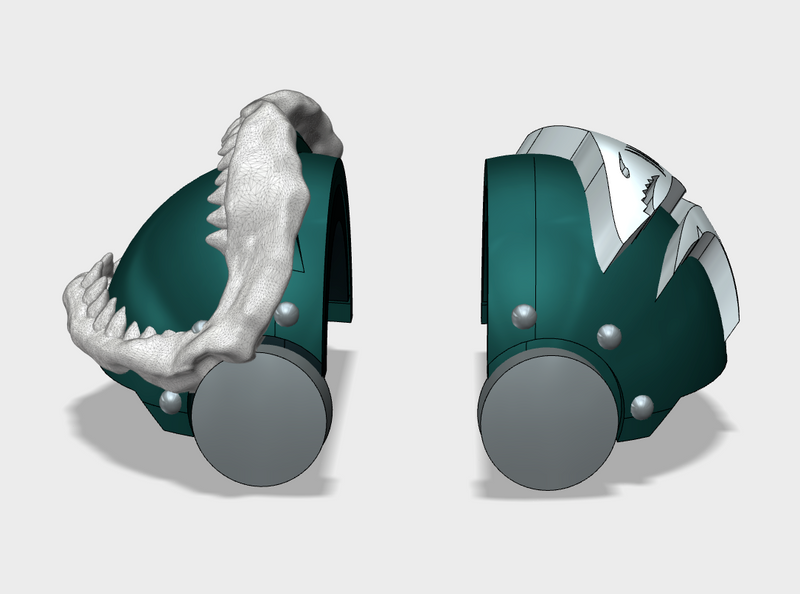 5x Markodon Jaws - T:3a Tartaros Shoulder Sets
