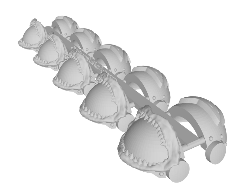5x Markodon Jaws - T:3a Tartaros Shoulder Sets