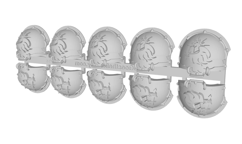 10x Wraith Lords - T:4a Chaos Terminator Pads