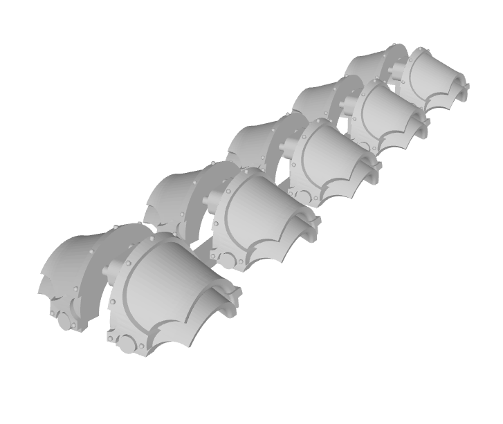 5x Blank - T:6a Aten'Ra Shoulder Sets