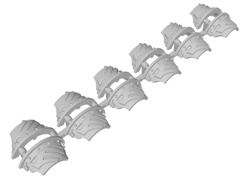 6x Black Wing - 3rd Ed. Cataphractii Shoulder Sets