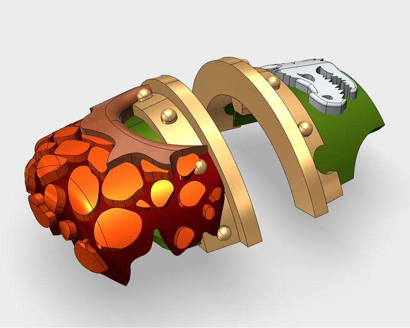 6x Dragon Head Squad- 3rd Ed. Cataphractii Shoulder Sets