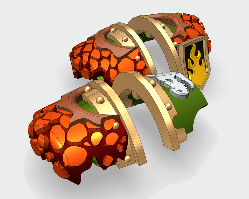 6x Dragon Head Squad- 3rd Ed. Cataphractii Shoulder Sets