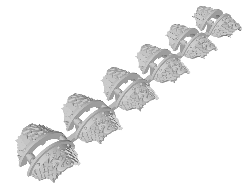 6x Hydra Legion - 3rd Ed. Cataphractii Voidscale Shoulders