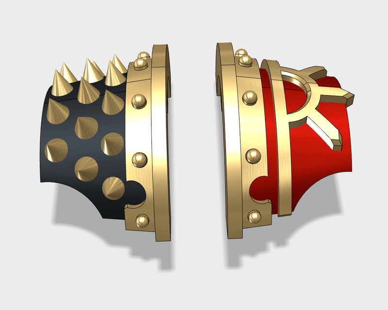 6x Justaerin Eye - 3rd Ed. Cataphractii Spiked-side Set