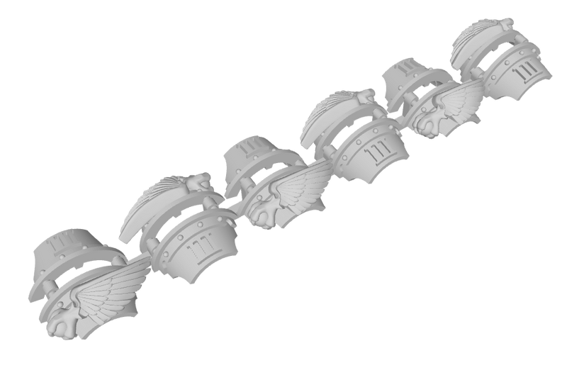 6x Talon Wing - 3rd Ed. Cataphractii Shoulder Sets