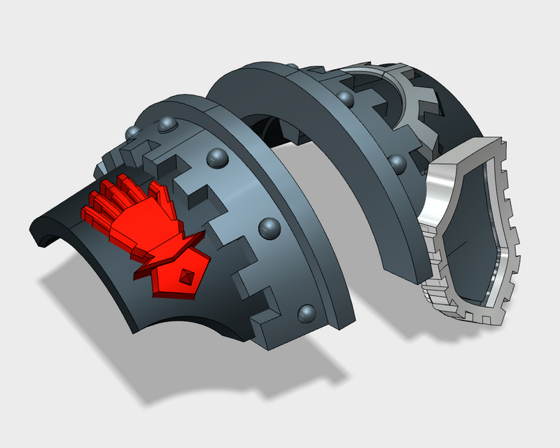 6x Mech Hands - 3rd Ed. Cataphractii w/Tilt Shield Sets