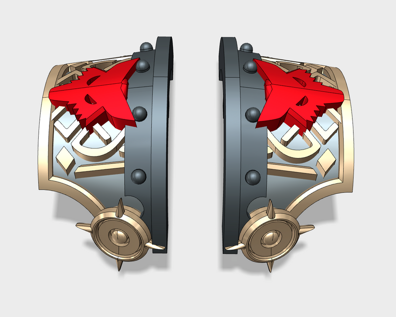 6x Norse Wolf - 3rd Ed. Cataphractii Warden Shoulders