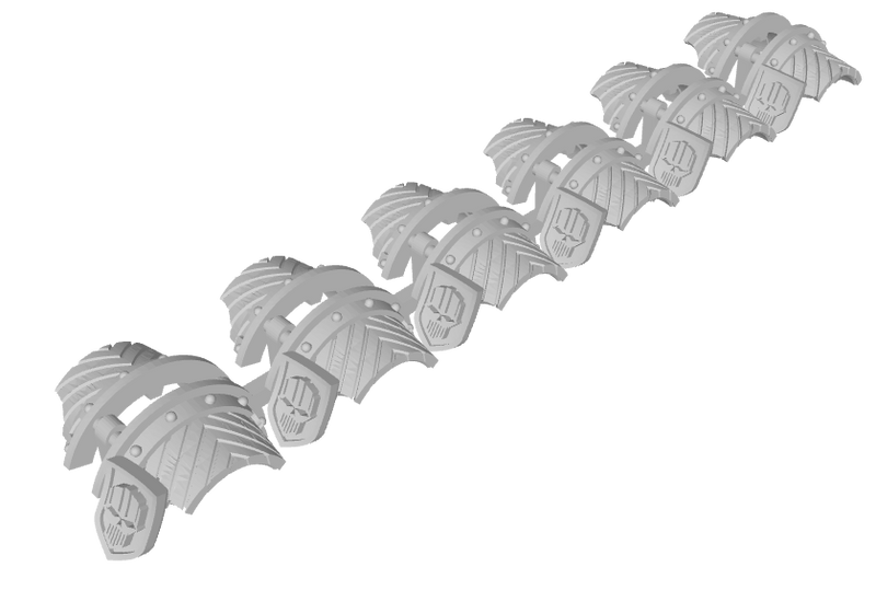 6x Iron Legion - 3rd Ed. Cataphractii w/Tilt Shield Sets