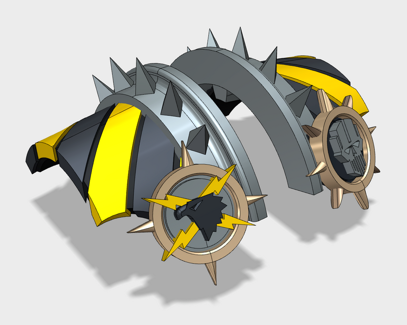 6x Iron Heads - 3rd Ed. Cataphractii Warsmith Shoulders