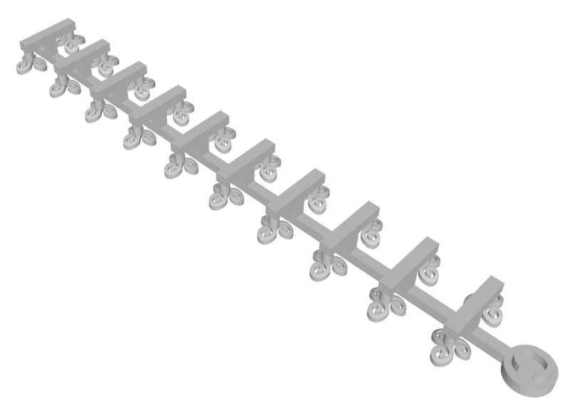 20x Triskelion - Tiny Convex Insignias (3mm)