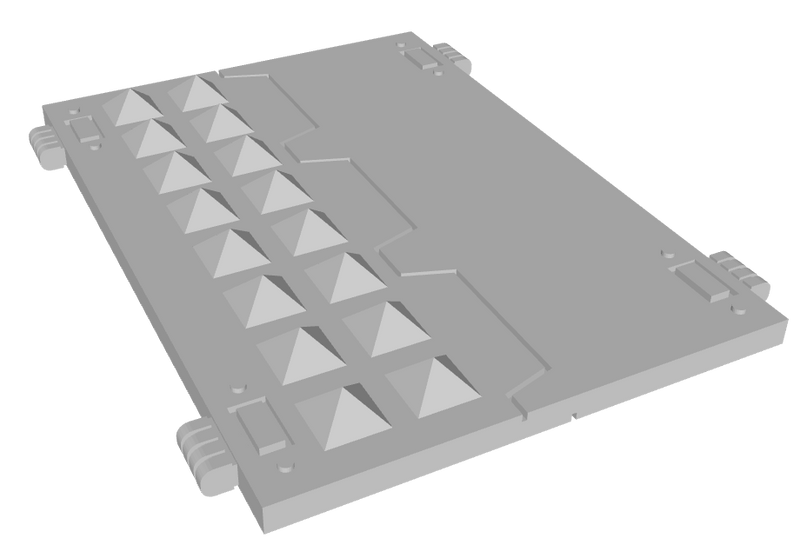 Blank/Half-Pyramid Spike : Top-Hatch Doors