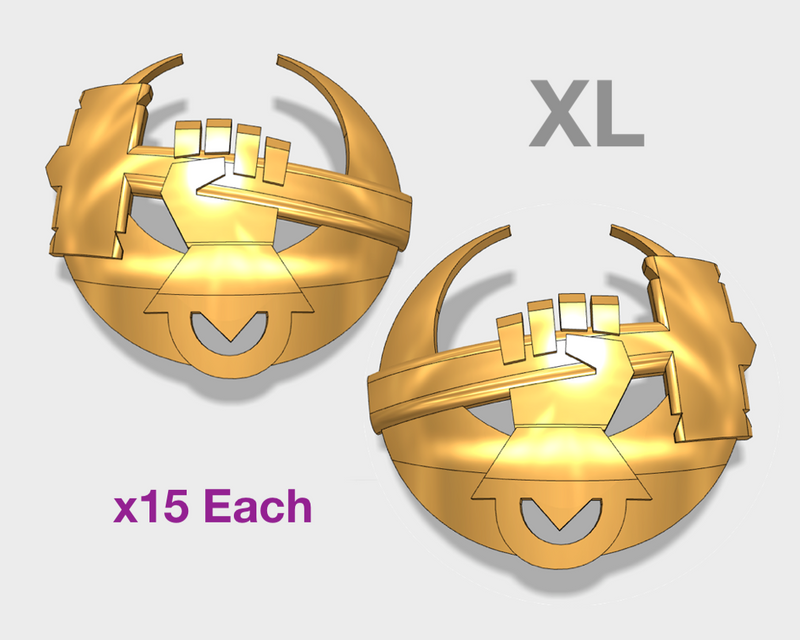 15x Hammers of Dorn : XL Shoulder Insignia Sets (L&R)