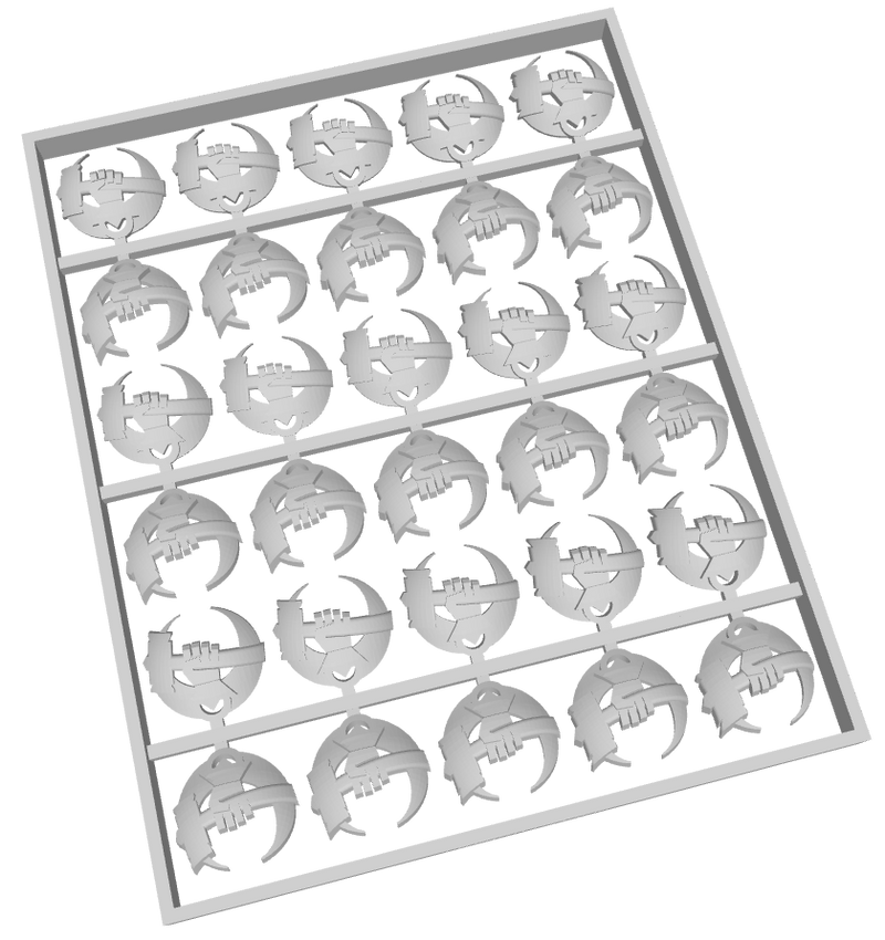 15x Hammers of Dorn : XL Shoulder Insignia Sets (L&R)