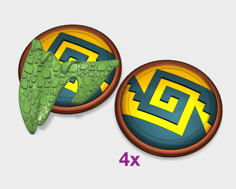 Chimalli Squad - Round Terminator Shields