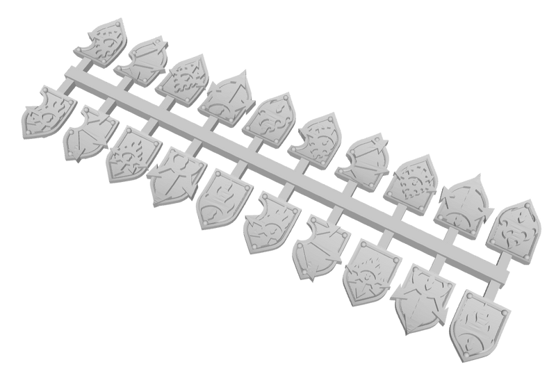 20x Pyre's Cohort - Shoulder Shields Variety Pack