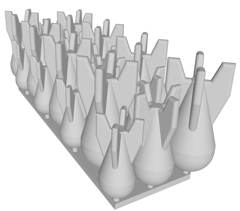24x Classic Teardrop Bombs