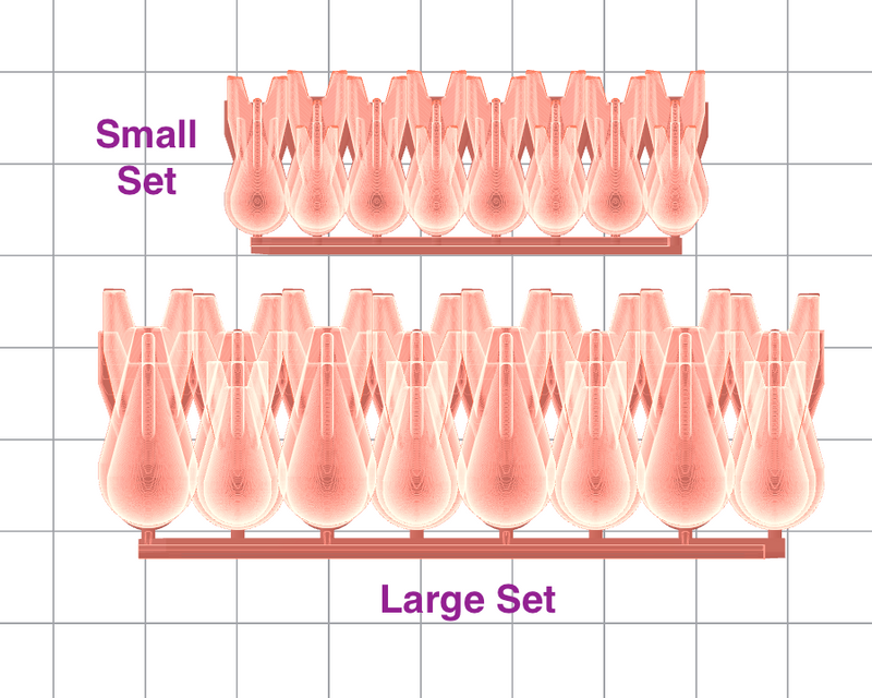 24x Classic Teardrop Bombs